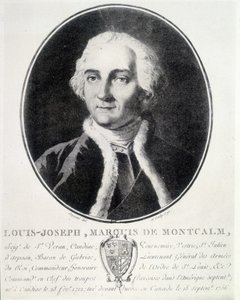 Muotokuva Louis Josephista, markiisi de Montcalmista (1712-1759), Ranskan armeijasta. tekijältä Unknown artist