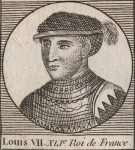 Ludvig VII dit le Jeunen (1120-1180), frangien kuninkaan muotokuva 1137-1180 - Ludvig VII (kutsuttiin Nuoremmaksi tai Nuoremmaksi), frankkien kuningas - kaiverrus Charlesin "Instruction sur l