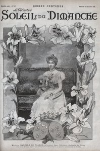 Muotokuva madame Isabellesta Ranskasta (1878-1961), prinsessa Jean d