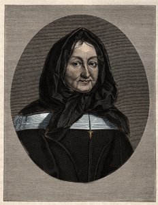 Muotokuva rouva Marie de Rubellesista, Miramionin rouvasta (1629-1696), Pyhän perheen tyttärien perustaja tekijältä Unknown artist