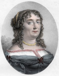 Madame de Scuderyn (1607-1701) muotokuva - Madame de Scuderyn (tai Madeleine de Scuderin (1607 - 1701), ranskalaisen kirjeen naisen muotokuva) tekijältä Unknown artist