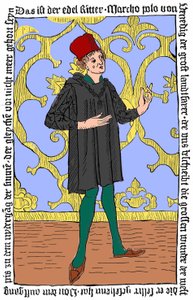 Marco Polon muotokuva (v. 1254 - 1324) tekijältä Unknown artist