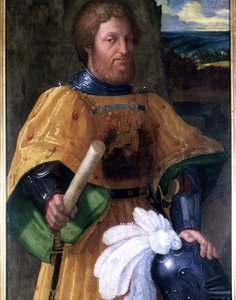 Muotokuva Marcoantonio Colonnasta, kenraalista, joka osallistui Lepanten (Lepanton) taisteluun vuonna 1571. Painting sd. epoc.Naval Academy of Leghorn tekijältä Unknown artist