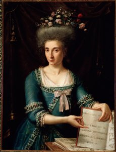 Muotokuva Maria Rosa Cocciasta (1759-1833), italialainen cembalisti ja säveltäjä Anonymous maalaus. 1800 noin Bologna, kansalaisbibliografinen museo tekijältä Unknown artist