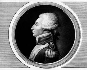 Muotokuva Marie Gilbert Mottierista, Marquis de La Fayette (Lafayette) tekijältä Unknown artist