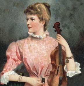 Muotokuva Marie Soldierista (1863-1955), viulisti. tekijältä Unknown artist