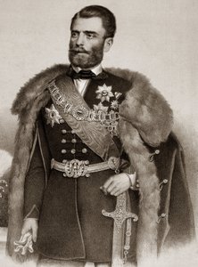 Michel III Obrenovicin muotokuva 1823-1868 Serbian prinssi - Michel III Obrenovic III:n muotokuva Serbian prinssi tekijältä Unknown artist