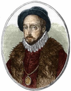 Ranskalaisen kirjailijan Michel de Montaignen (1533-1592) muotokuva. tekijältä Unknown artist