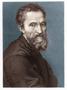 Michelangelon muotokuva Buonarroti dit Michelangelo (Michelangelo tai Michel Ange tekijältä Unknown artist