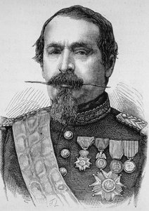Napoleon III:n (1808-1873) muotokuva. Kaiverrus 1800-luvun lopusta H. Martinin teokseen "Histoire de France". tekijältä Unknown artist