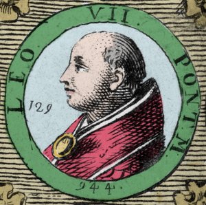 Paavi Leo VII:n (Leonen) muotokuva vuosina 936–939. tekijältä Unknown artist