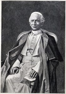 Paavi Leo XIII:n (1810-1903) muotokuva tekijältä Unknown artist