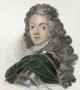 Prinssi Eugene of Savoie-Carignanin muotokuva (Savoie Carignan, Soissonsin kreivi (1663-1736), Ranskan armeija. Kaiverrus 1800-luvulta. tekijältä Unknown artist