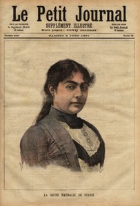 Muotokuva Serbian kuningatar Nathaliesta tekijältä Unknown artist