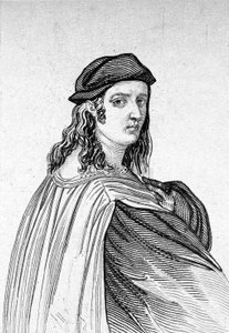 Raphaelin muotokuva (Raffaello Sanzio 1483 - 1520), italialainen maalari. tekijältä Unknown artist