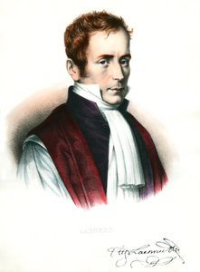 Rene Laennecin (1781-1826) muotokuva ranskalainen lääkäri Kaiverrus 1800-luvulta Yksityinen kokoelma tekijältä Unknown artist