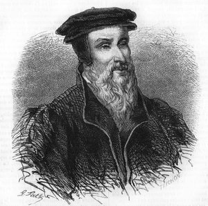 Robert I Estiennen (1498 - 1559) muotokuva humanistista, kustantajasta ja kirjapainosta. tekijältä Unknown artist