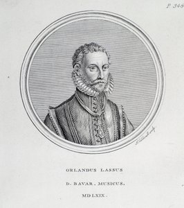 Roland de Lassuksen muotokuva (kaiverrus tekijältä Unknown artist