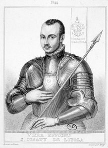 Pyhän Ignatius Loyolalaisen, Jeesuksen seuran perustajan (1491-1556) muotokuva tekijältä Unknown artist