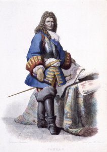 Muotokuva Sébastien Le Prestre de Vaubanista, Ranskan marsalkka ja sotainsinööri (1633-1707). - elokuvassa "" Ranskalainen Plutarch"" tekijältä Unknown artist
