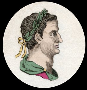 Rooman keisarin Servius Sulpicius Galban (3 eKr.–69 jKr.) muotokuva. 1800-luvun kaiverrus tekijältä Unknown artist
