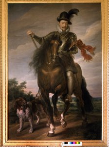 Muotokuva Sigismond III Vasasta (1566 - 1632) hevosen selässä. tekijältä Unknown artist