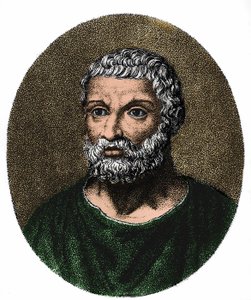 Thales de Miletin muotokuva (gr. Thales) v. -625 - v. -546 tekijältä Unknown artist