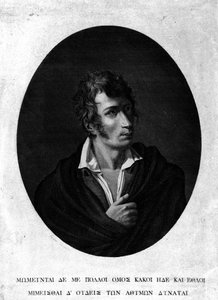 Muotokuva Ugo Foscolosta (1778 - 1827). tekijältä Unknown artist