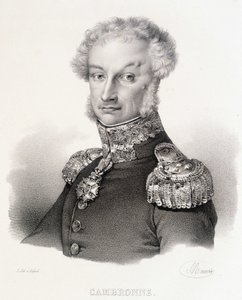 Varakreivi Pierre Jacques Etienne Cambronnen muotokuva, ranskalainen kenraali (1770-1842). tekijältä Unknown artist