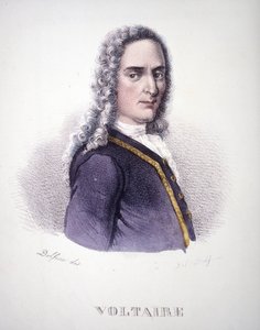 Voltairen muotokuva. 1800-luvun kaiverrus. tekijältä Unknown artist