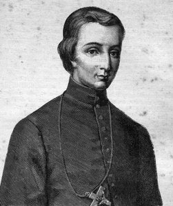 "" Siunatun Pierre-Louis-Marie Chanelin muotokuva, maristi, Oseanian ensimmäinen marttyyri (1803 - 1841) - elokuvassa "" Les Contemporains", n.d. 1800-luvun lopulla. tekijältä Unknown artist