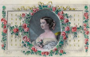 Muotokuva ranskalaisesta vaikutelmasta Eugenie de Montijon (1826 - 1920). Kaiverrus 1800-luvulta. Yksityinen kokoelma. tekijältä Unknown artist