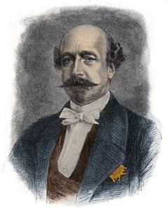 Muotokuva ranskalaisesta rahoittajasta ja poliitikosta Charles de Mornysta dit Comte de Mornysta (tai herttuasta) (1811-1865), Napoleon III:n velipuoli tekijältä Unknown artist