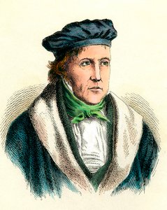 Muotokuva saksalaisesta filosofista Georg Wilhelm Friedrich Hegelistä (1770-1831). tekijältä Unknown artist