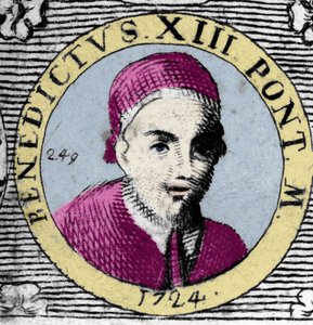 Paavin muotokuva (1724-1730) Benedictus XIII (1649-1730). tekijältä Unknown artist
