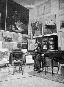 Muotokuva taidemaalari Claude Monet