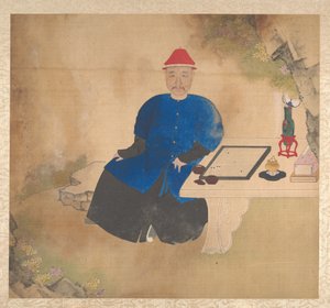 Perheenjäsenten muotokuvia, 1800-luvun puoliväli (yhdeksäntoista lehden albumi; tussi ja väri silkille) tekijältä Unknown Artist