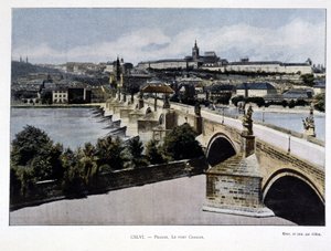 Praha, Kaarlensilta, 1800-luvun loppu tekijältä Unknown artist