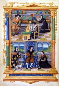 Prinssi oppii fysiikkaa, filologiaa, uskontoa ja ylläpitoa - Guillaume Buden (Budee) (Budaeus) (1467-1540) teoksessa ”Prinssin ohjeista” tekijältä Unknown artist