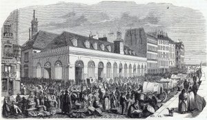 Quai des Augustins: Walk of the Valley - Kaiverrus "" Tableau-de-Paris" - kirjoittaja Edmond Texier tekijältä Unknown artist