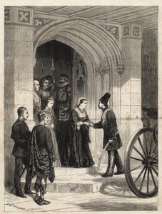 Kuningatar Victoria vastaanottaa Persian shaahin (Naser al-Din Shah Qajar - Nassereddin Shah Qajar) (Nasser al-Din tai Nassereddin Shah, Nassiruddin Shah tai Nasir al Din) (1831-1896) Suvereign