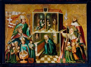 ""Puolan kuningas Ladislas II Jagellon ja Puolan kuningatar Hedwig I (tai Edvige d