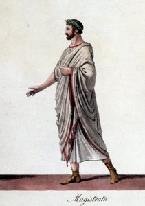 Rooman maistraatin edustus. Kaiverrus 1800-luvun alusta. tekijältä Unknown artist