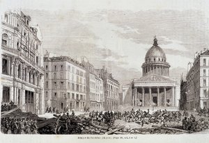 Vuoden 1848 vallankumous: Pantheonin hyökkäys 24. kesäkuuta 1848 - "" nykyajan populaarihistoriassa"" tekijältä Unknown artist