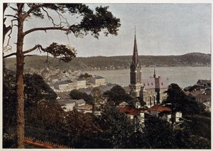 Rio de Janeiro, näkymä Morne de Glorialle, 1800-luvun loppu tekijältä Unknown artist