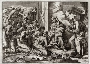 Royaumont Raamattu, Uusi testamentti: Viisaiden palvonta. tekijältä Unknown artist
