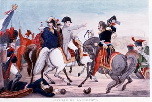 Venäjän kampanja: "" Napoleon I Moskovan taistelun taistelussa tekijältä Unknown artist