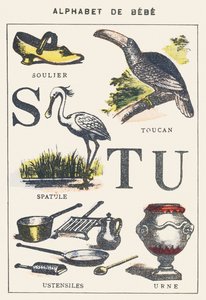 S T U: kenkä, lasta, tukaani, astiat, uurna tekijältä Unknown artist
