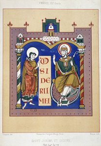 Saint Jerome ja Saint Desire - perustuu 1100-luvun ranskalaiseen asiakirjaan tekijältä Unknown artist
