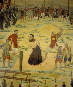 Saint Pierre Dumoulin Borie, Dong Hoin marttyyri, Tonkin vuonna 1838. Nimetön maalaus 1800-luvulta. tekijältä Unknown artist